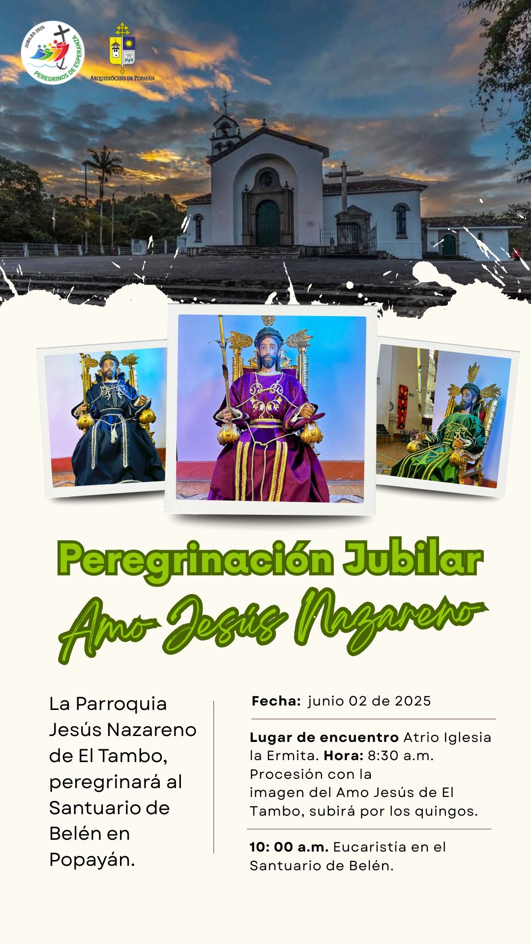 PEREGRINACION JUBILAR - PARROQUIA EL TAMBO AL SANTUARIO DE BELEN
