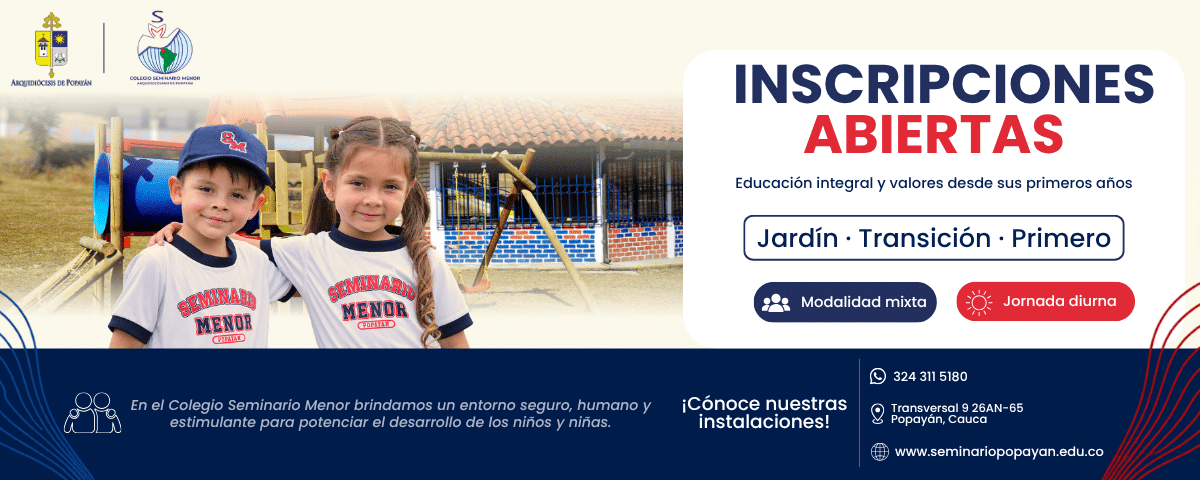 Inscripciones abiertas – Seminario Menor (Banner para Twitch)